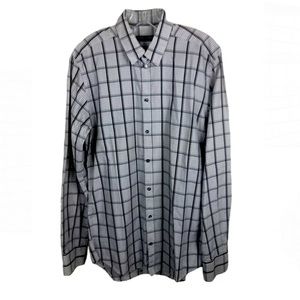 Dolce & Gabbana Gold Dress Shirt Black Gray Plaid Italy - Men’s 15.75 40
